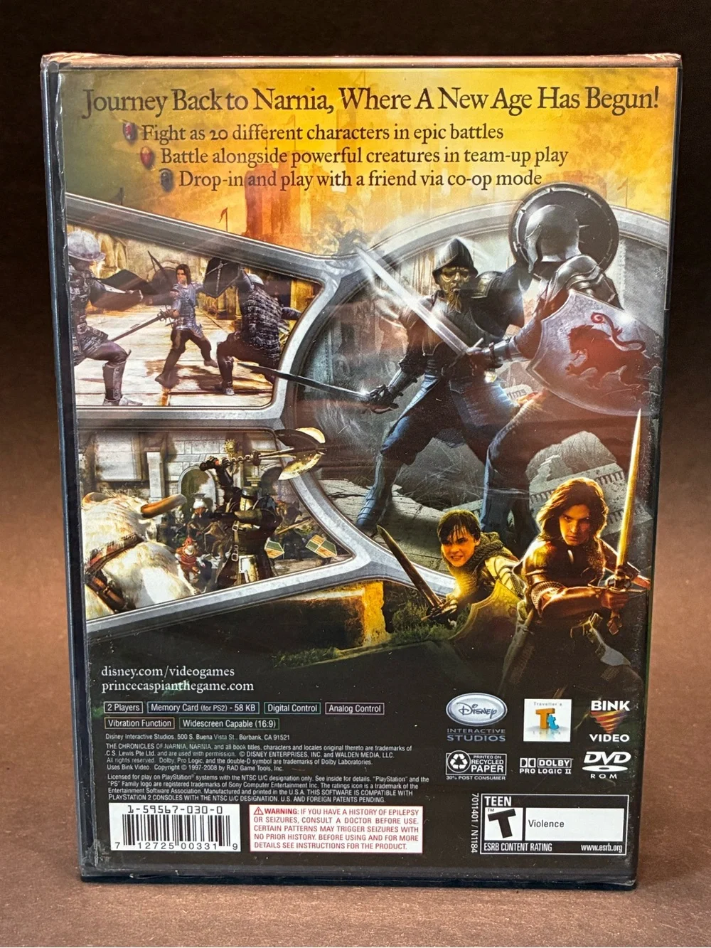 SEALED PS2 The Chronicles of Narnia: Prince Caspian - Sony PlayStation 2